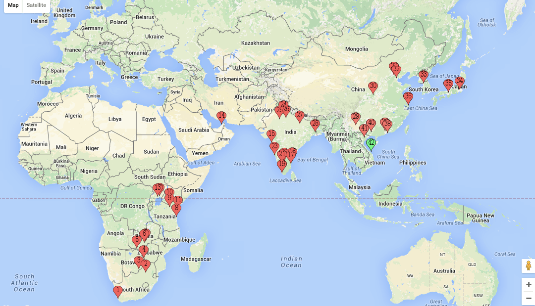 Stepping out around the&nbsp;world