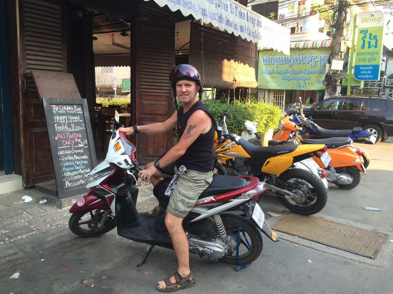 Riding the backstreets on my&nbsp;scooter