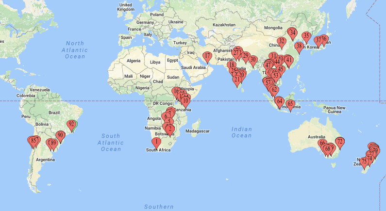Heading towards the equator yet&nbsp;again