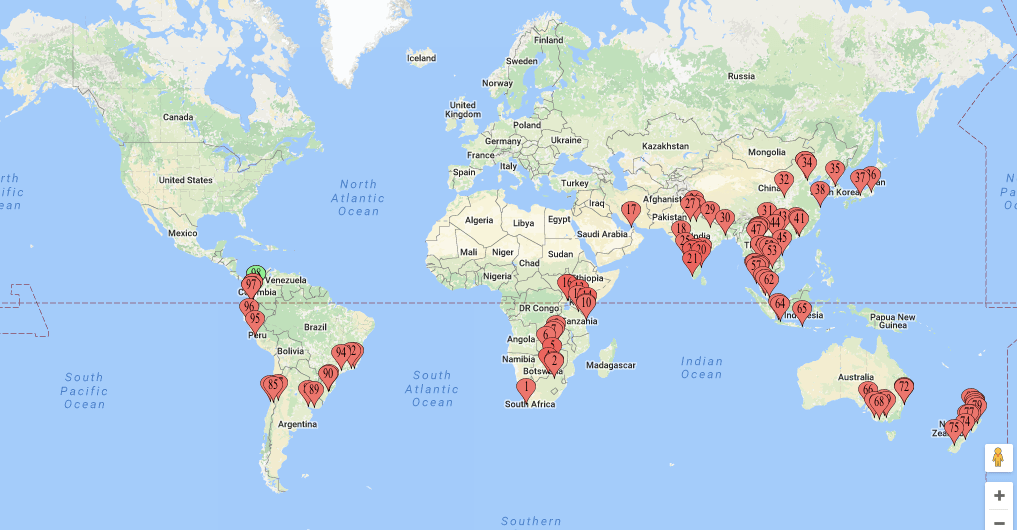 An amazing journey and still one continent to&nbsp;go